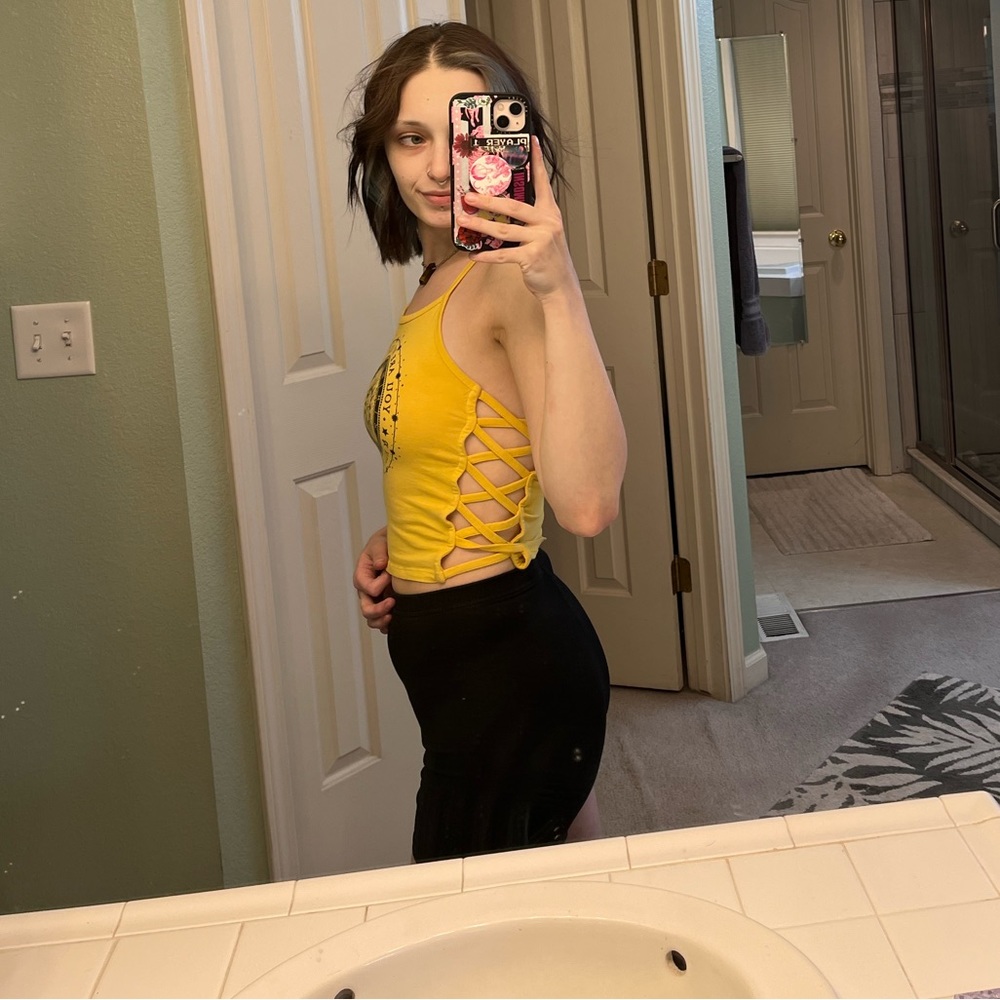 Tillys Zodiac Sun Yellow Tank